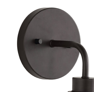 Sandrine Iron/Seeded Glass Cottage Rustic LED Vanity Light - JONATHAN Y